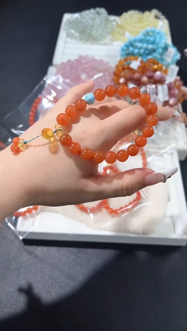 未镶嵌手串南红玛瑙3q多样性发其一【1条】默认微瑕