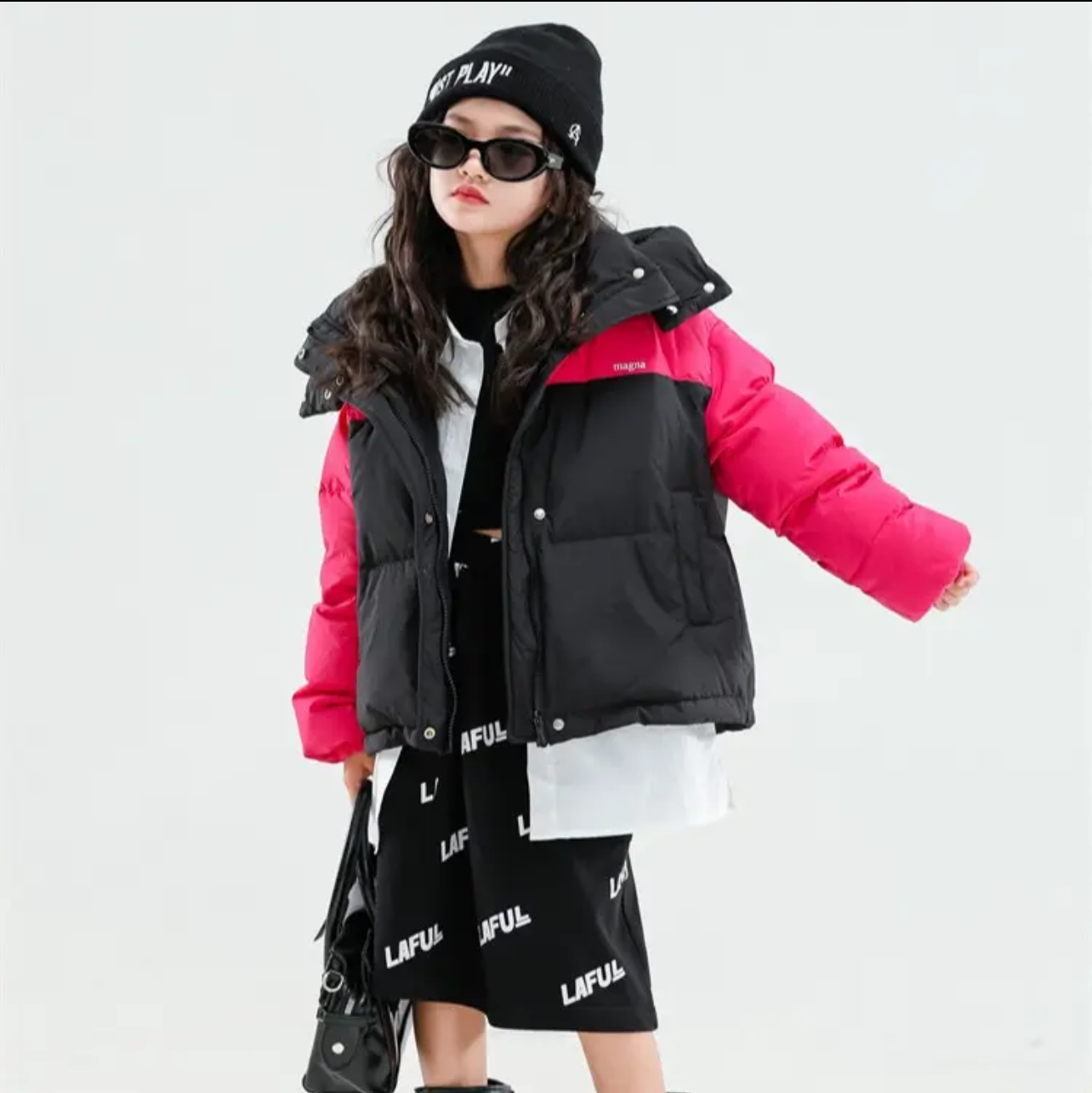 （201-300）儿童加厚防寒服连帽冬季