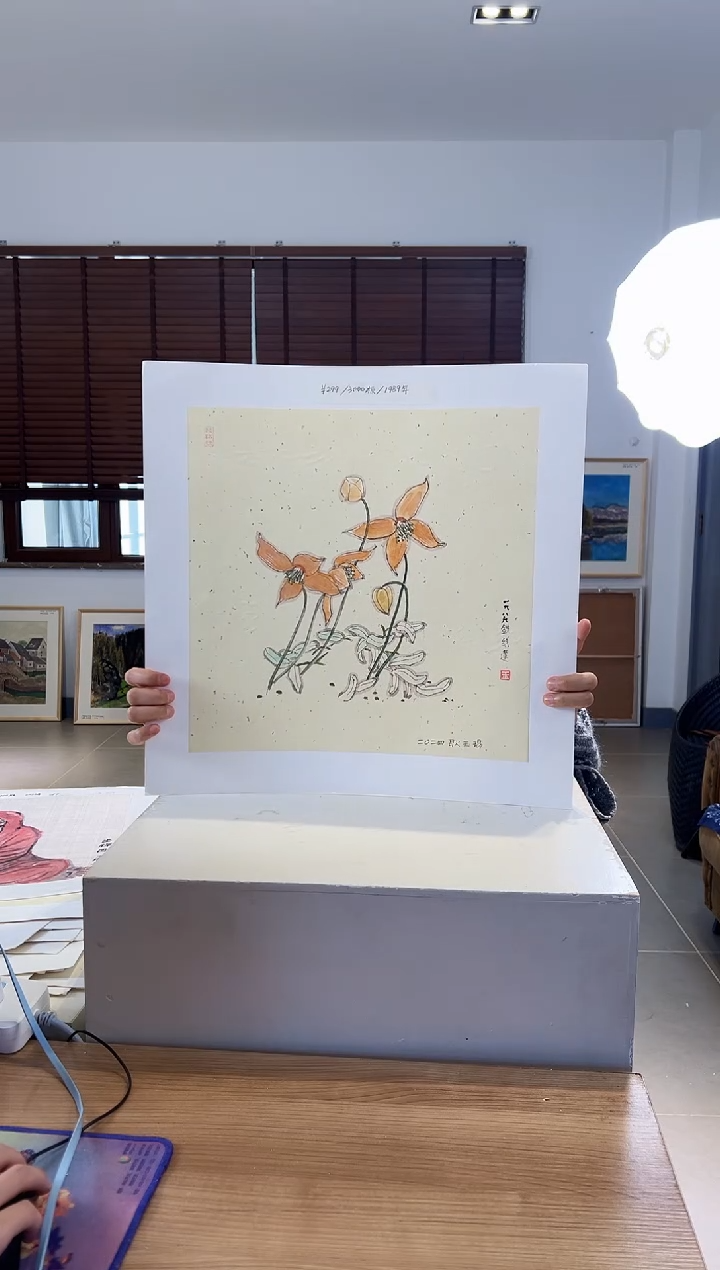 【闪购商品】版画限量亲签盖章版画S