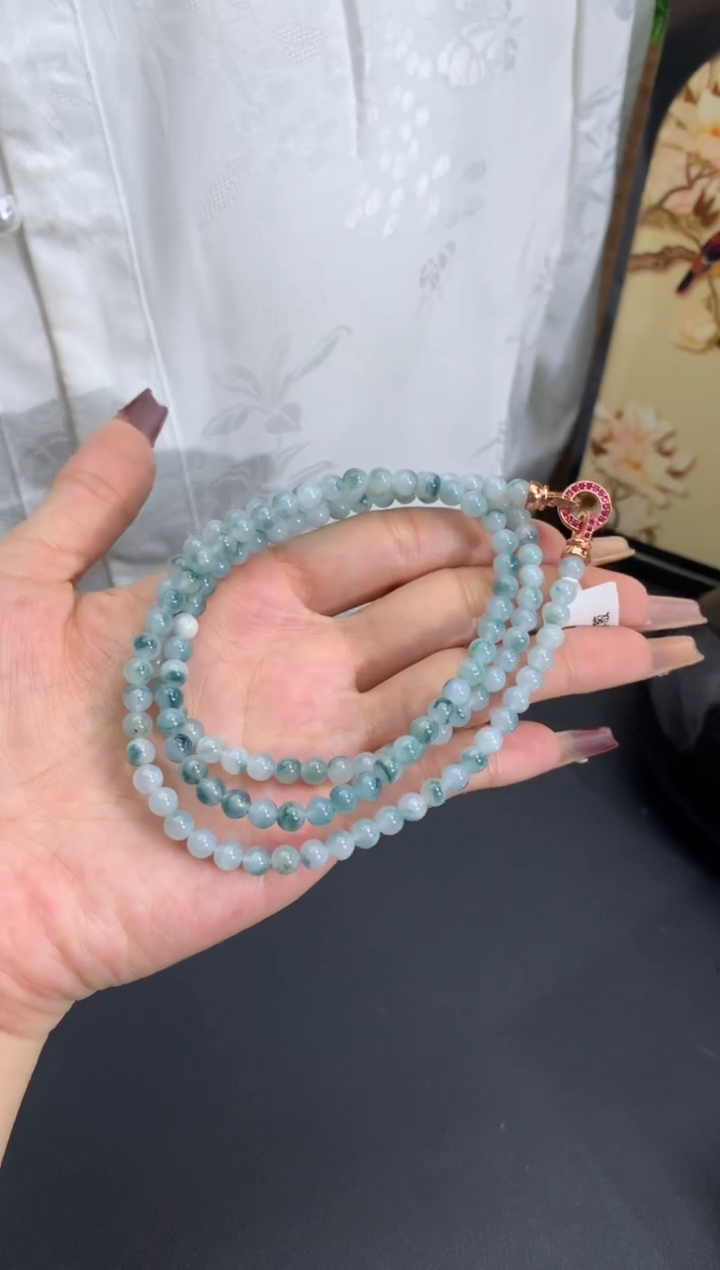 【闪购商品】翡翠手链未镶嵌卡5mm