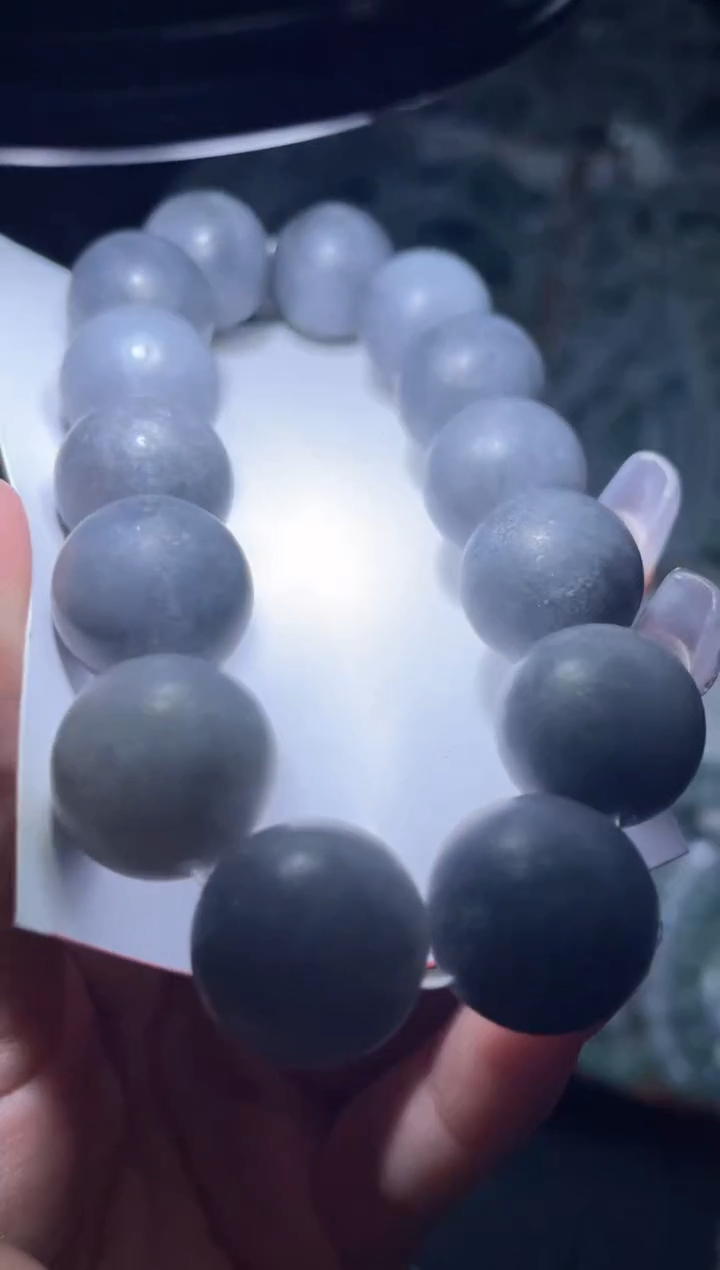 定制翡翠未镶嵌天然缅甸A货翡翠手串15