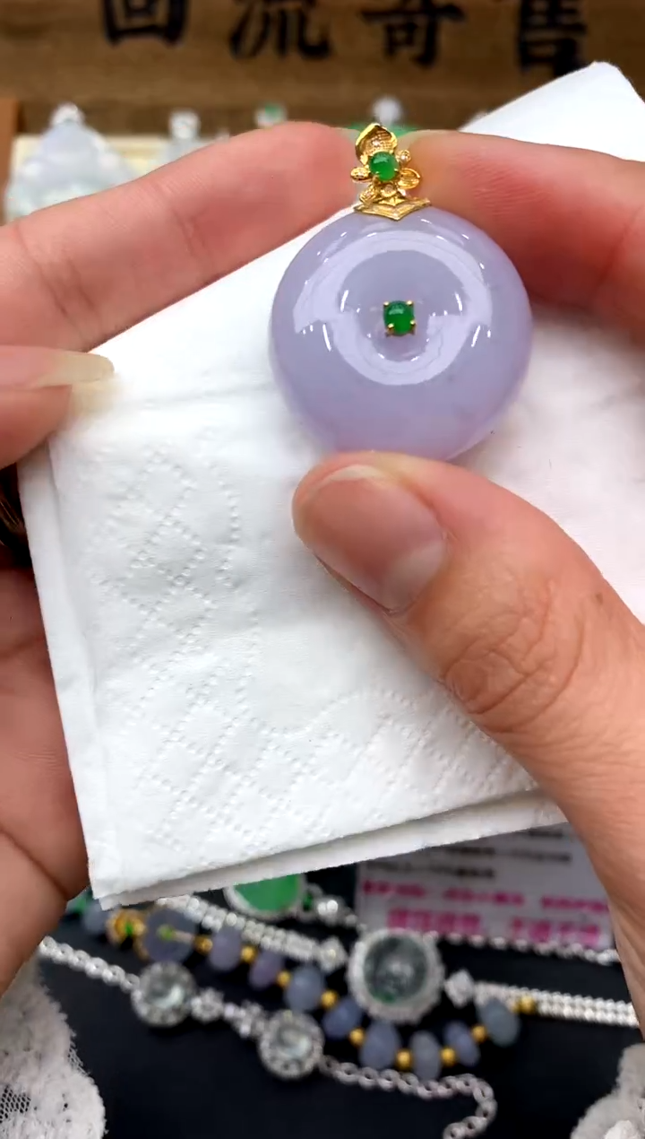 【闪购商品】翡翠颈饰18K金镶嵌254-中国好珍宝