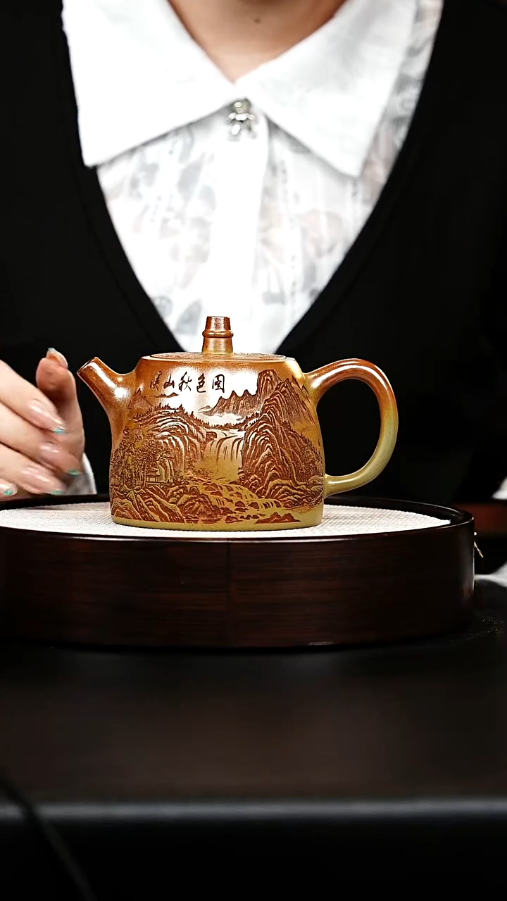 茶壶紫砂汉铎壶 