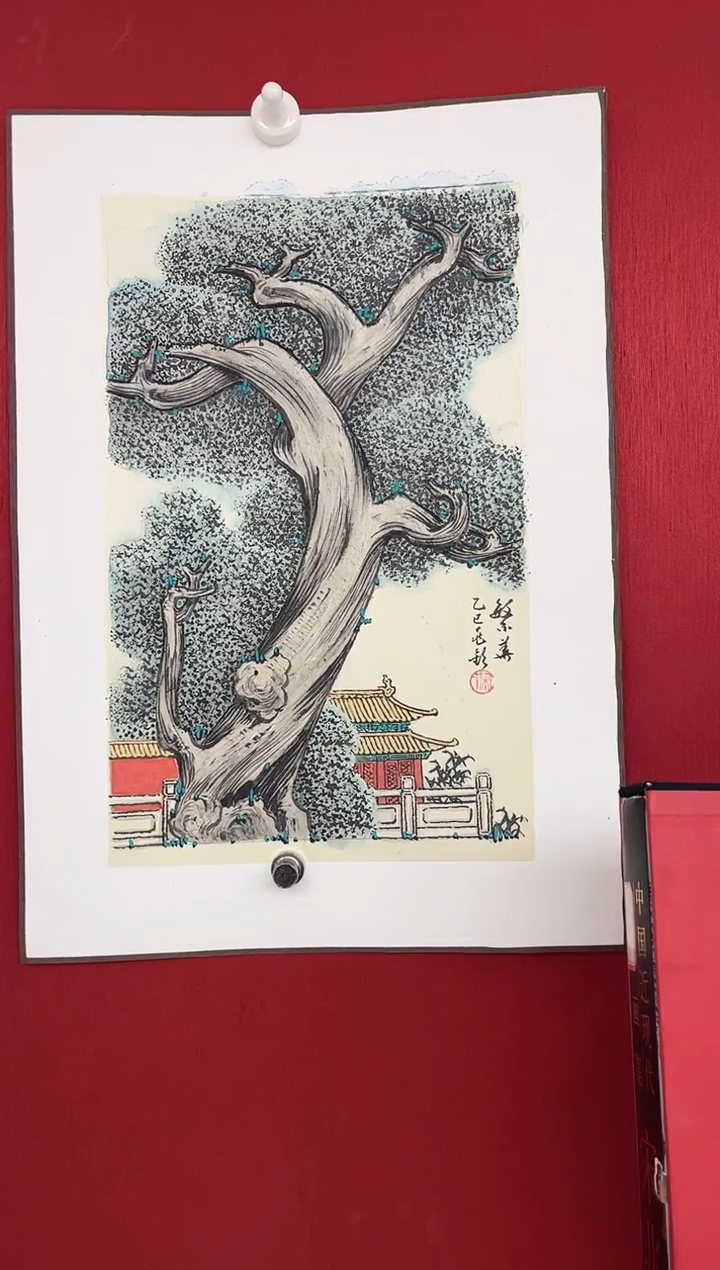 国画小*哥宋兆钦老师画作