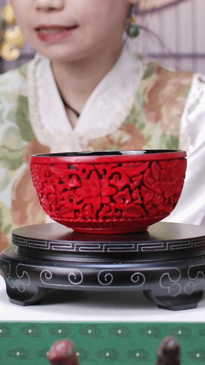【闪购商品】非遗技艺 大漆花卉碗
