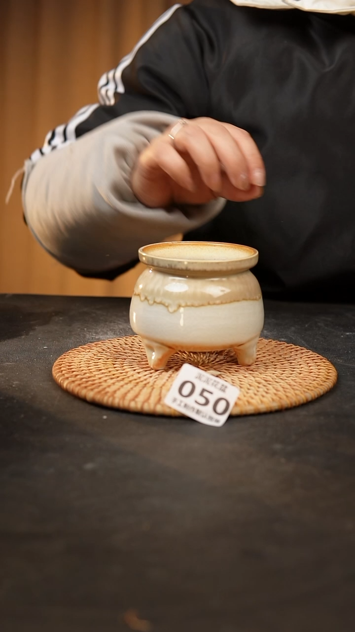 【闪购商品】瓷片050泥泥手工花盆