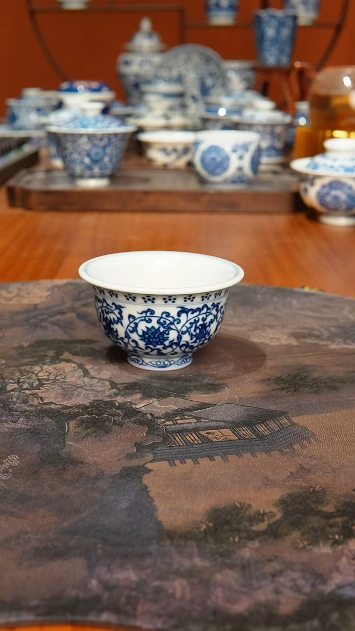 【闪购商品】景德镇镹曰烧柴手工手绘茶具