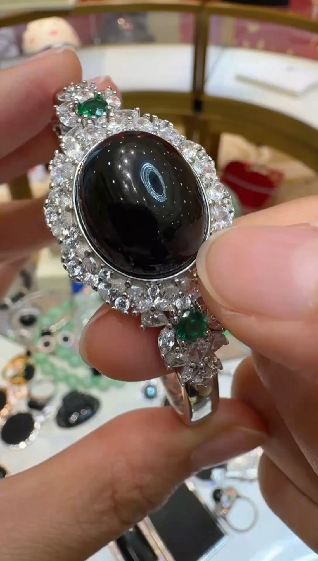 银S925镶嵌手镯翡翠多样性团购发一件