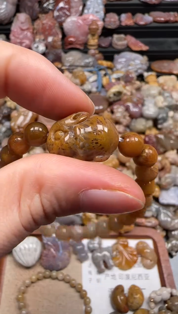 【闪购商品】硅化珊瑚（珊瑚玉）颈饰未镶嵌318