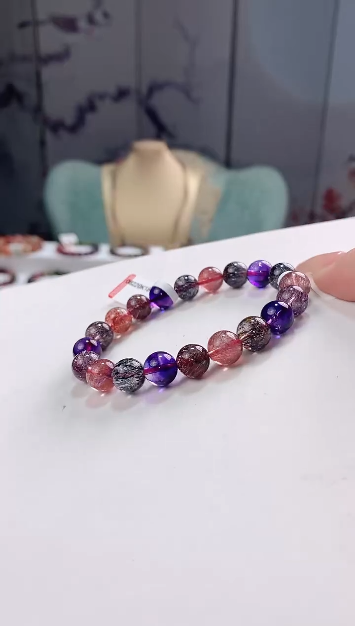 【闪购商品】水晶超七单圈9.5*未镶嵌多人多样性发其一