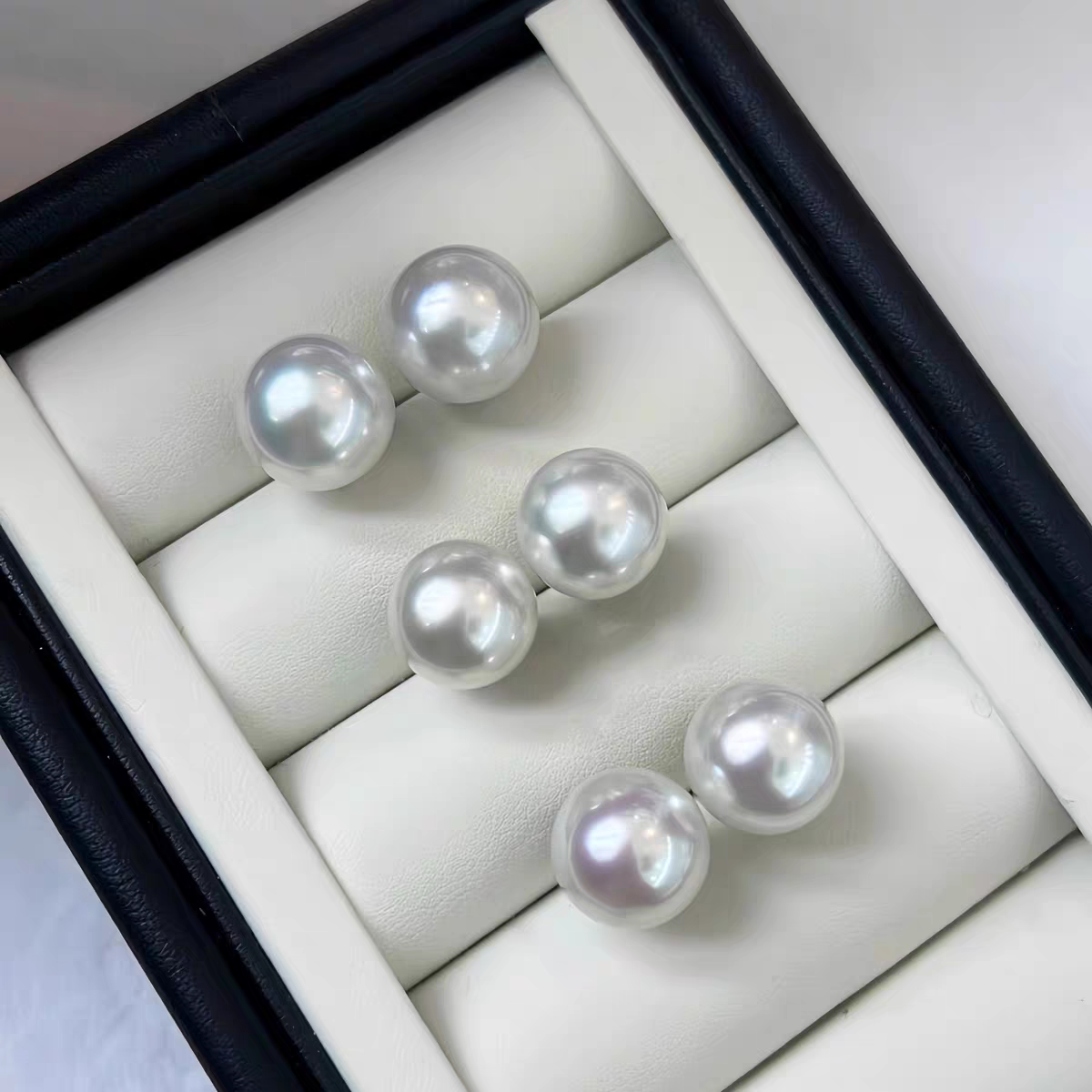 澳白海水珍珠耳钉  多样性发一对