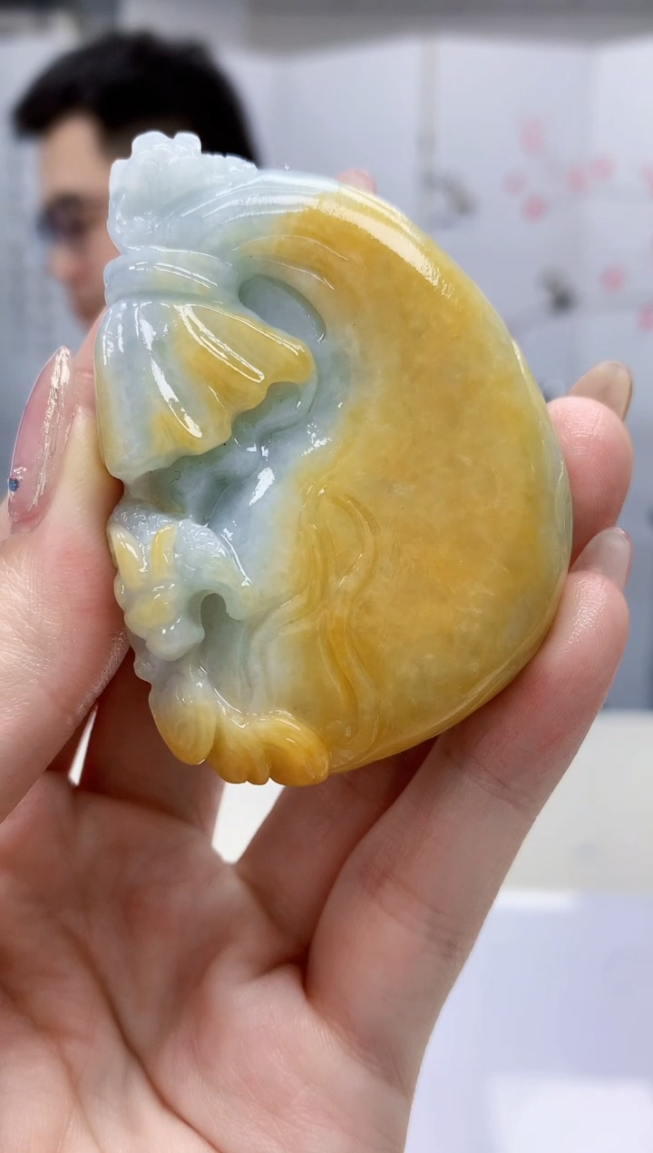 【闪购商品】定制翡翠未镶嵌5153jw-毛货挂件26