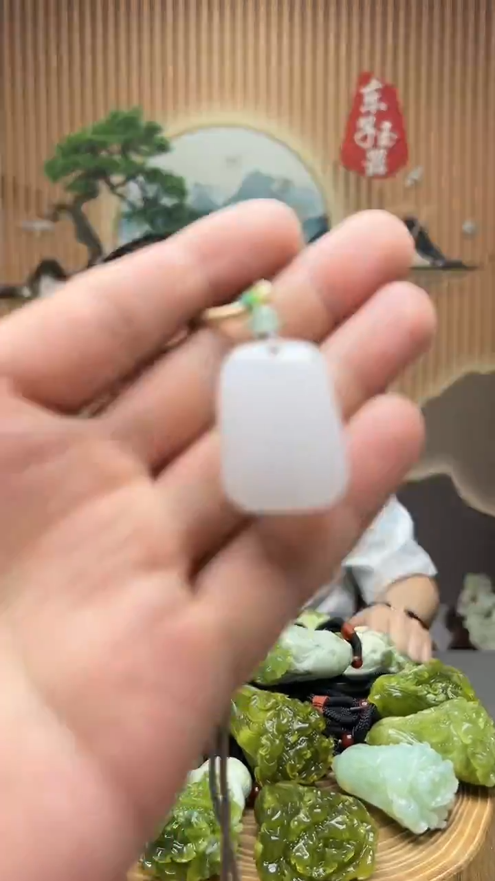 无非金属天然玉石吊坠简约时尚