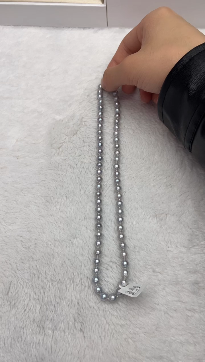 【闪购商品】海水珍珠颈饰未镶嵌AK真多麻6.5-7mm（多样性发一）
