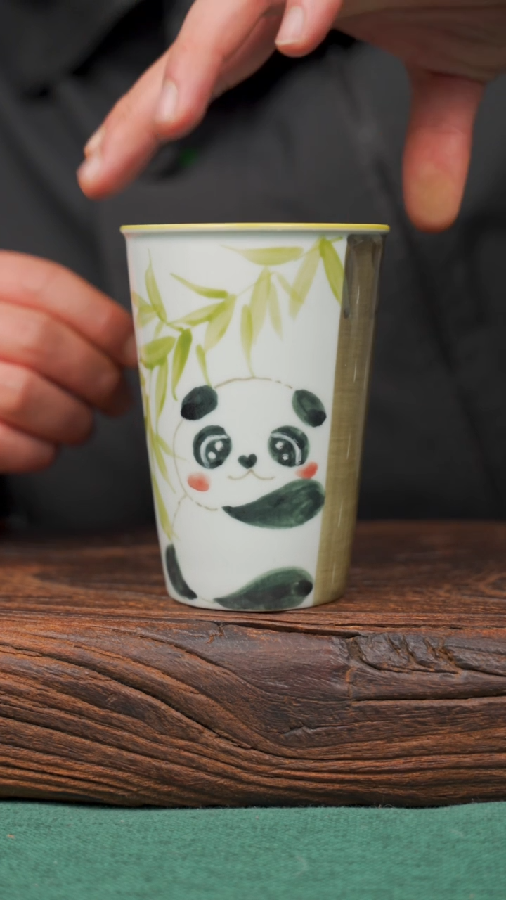 【闪购商品】瓷片59寻一缕瓷香杯釉下手工手绘瓷器