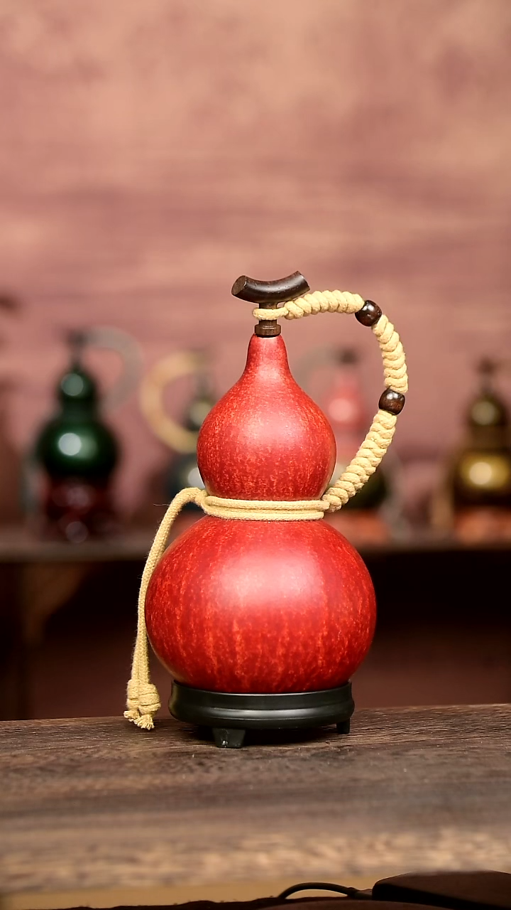 690号中药煮色  大漆葫芦水壶/酒壶 一物一拍