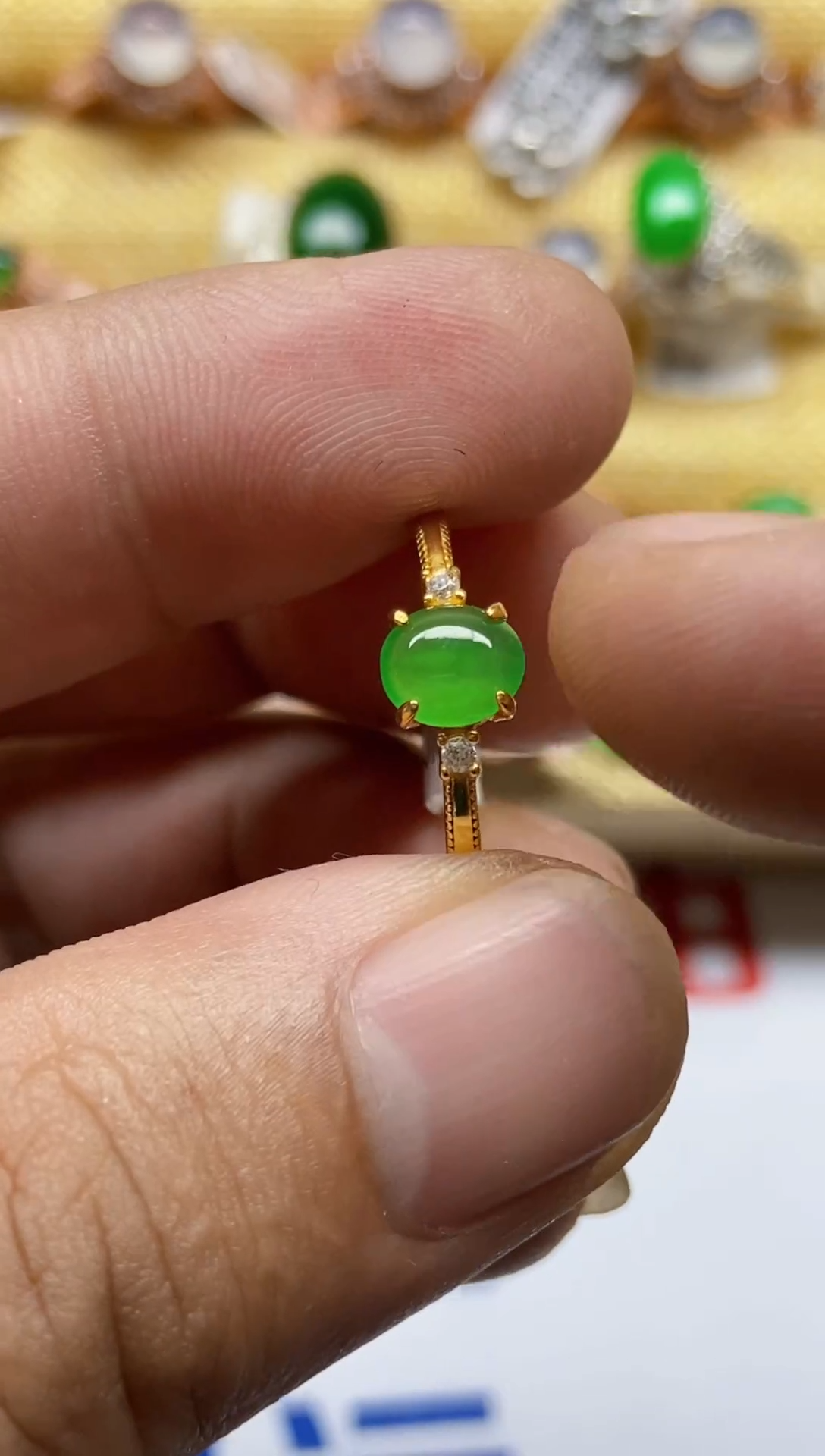 【闪购商品】翡翠戒指银S925镶嵌0000