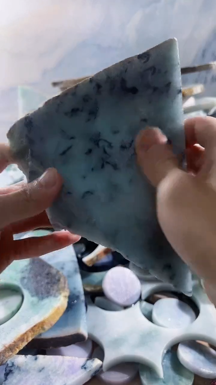 翡翠裸石缅甸翡翠A货文2304