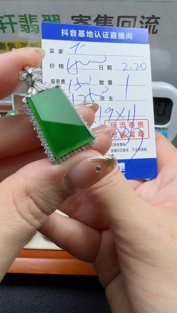 【闪购商品】翡翠颈饰18K金镶嵌寄售回流，不退不换