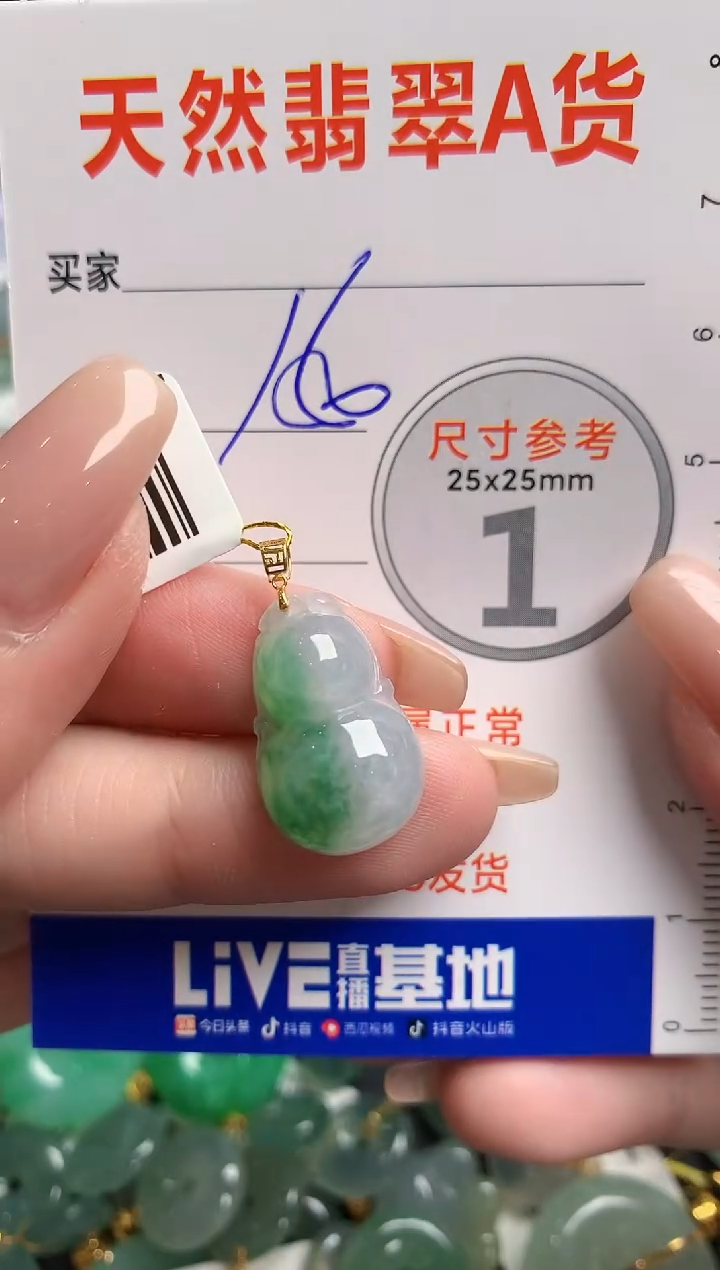 【闪购商品】翡翠颈饰18K金镶嵌1017593589