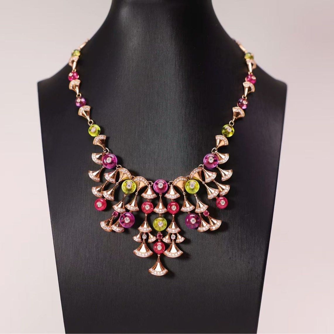 99新 BVLGARI/宝格丽 柚礼中古/diva’s dream扇子高珠项链