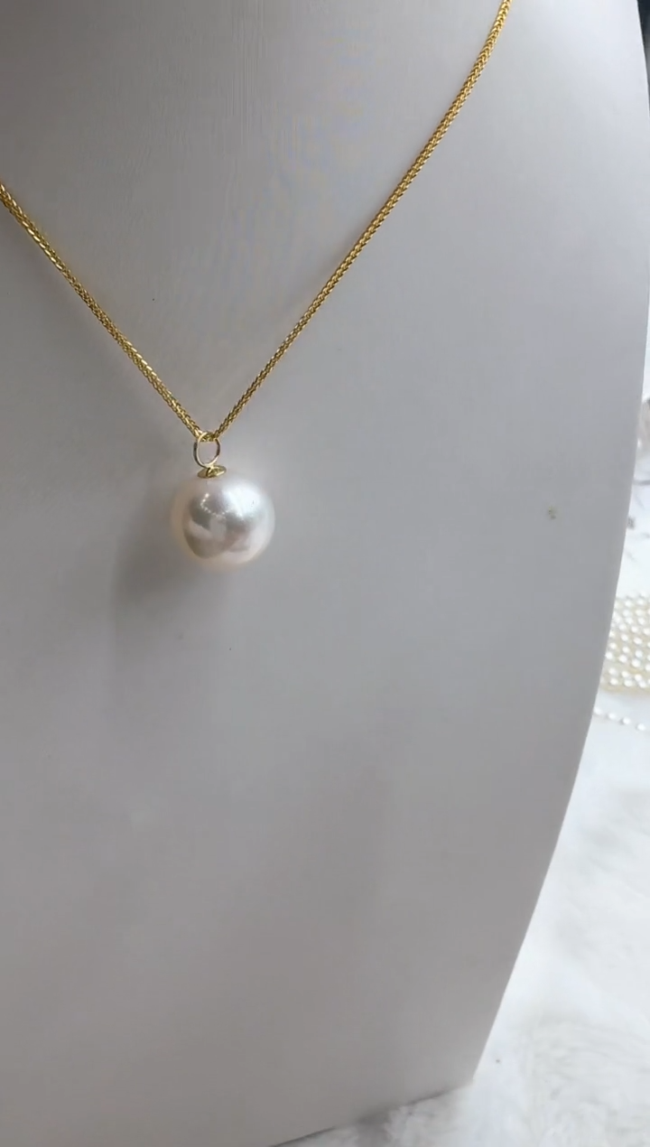 【闪购商品】淡水珍珠颈饰18K金镶嵌清货