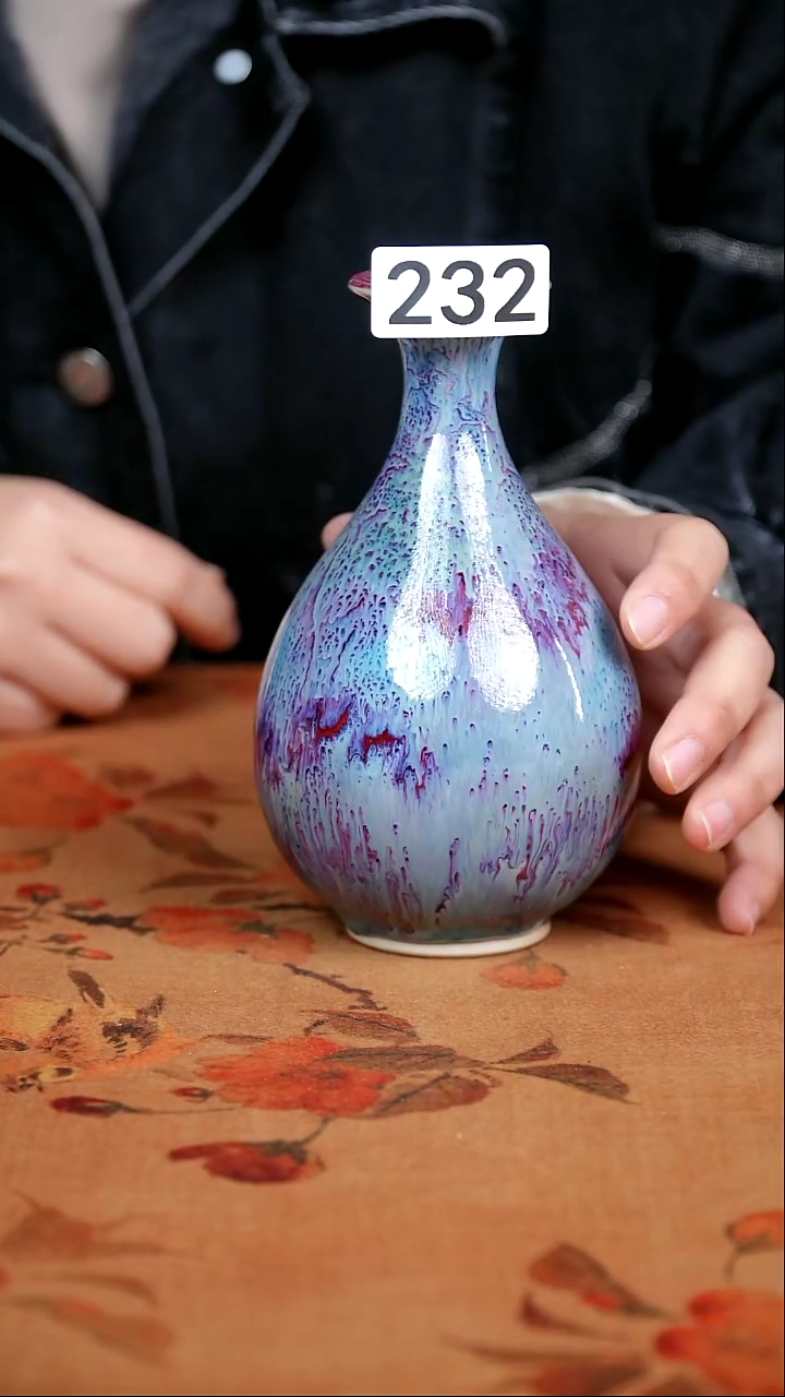 全品钧瓷茶器摆件