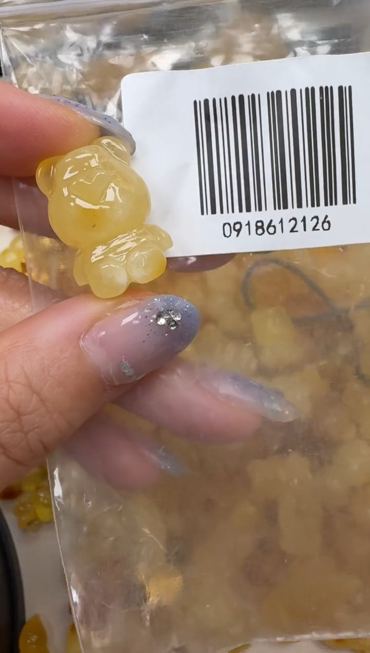 裸石琥珀未镶嵌如图