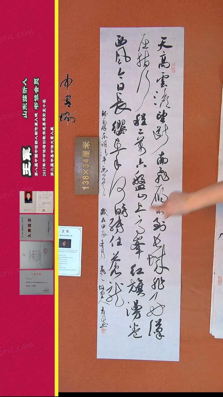 【闪购商品】书法470王军书法作品