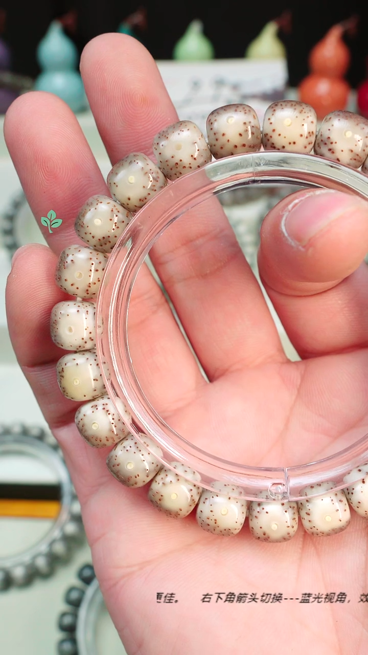 手串星月菩提海南石玉料星月菩提 一物一图