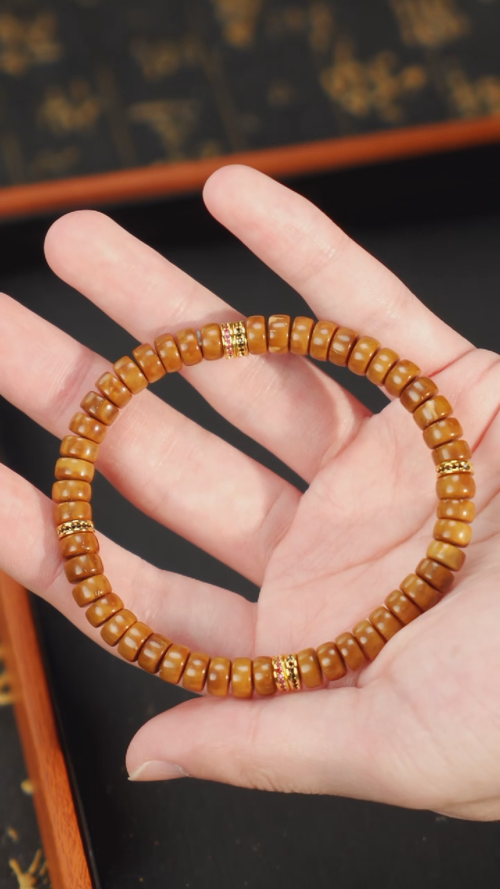 【闪购商品】紫金鼠手串紫金鼠实心一线天