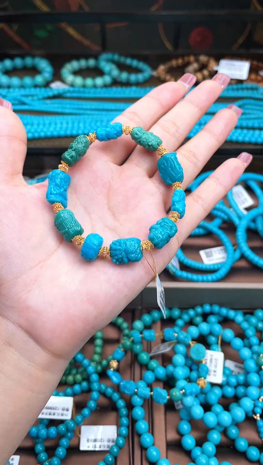 【闪购商品】绿松石珠宝奇石未镶嵌A054