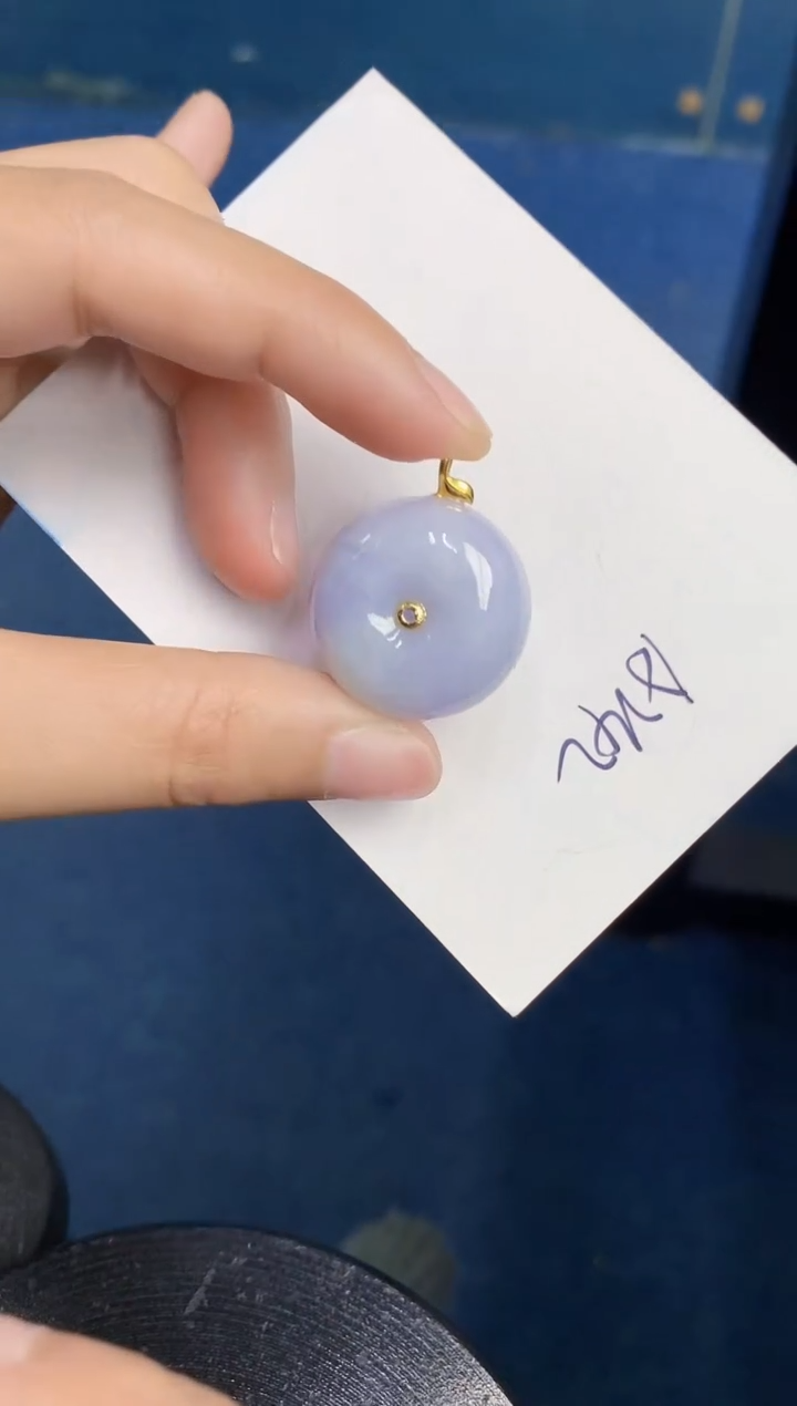 【闪购商品】翡翠颈饰18K金镶嵌000000000