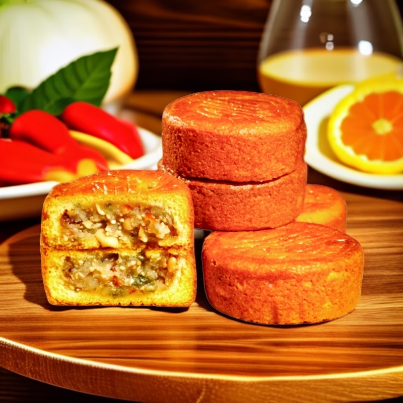 蛋月烧【50克】蛋月烧月饼五仁蛋黄红枣蛋糕皮老式糕点