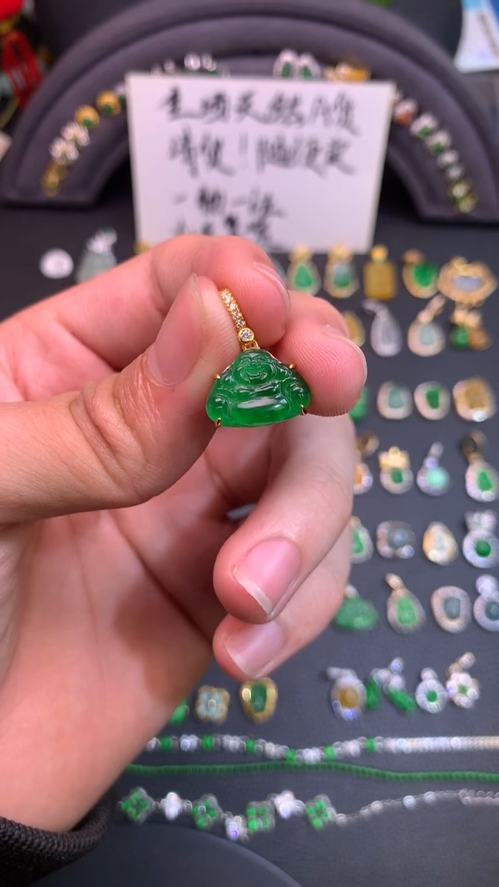 颈饰银S925镶嵌翡翠1