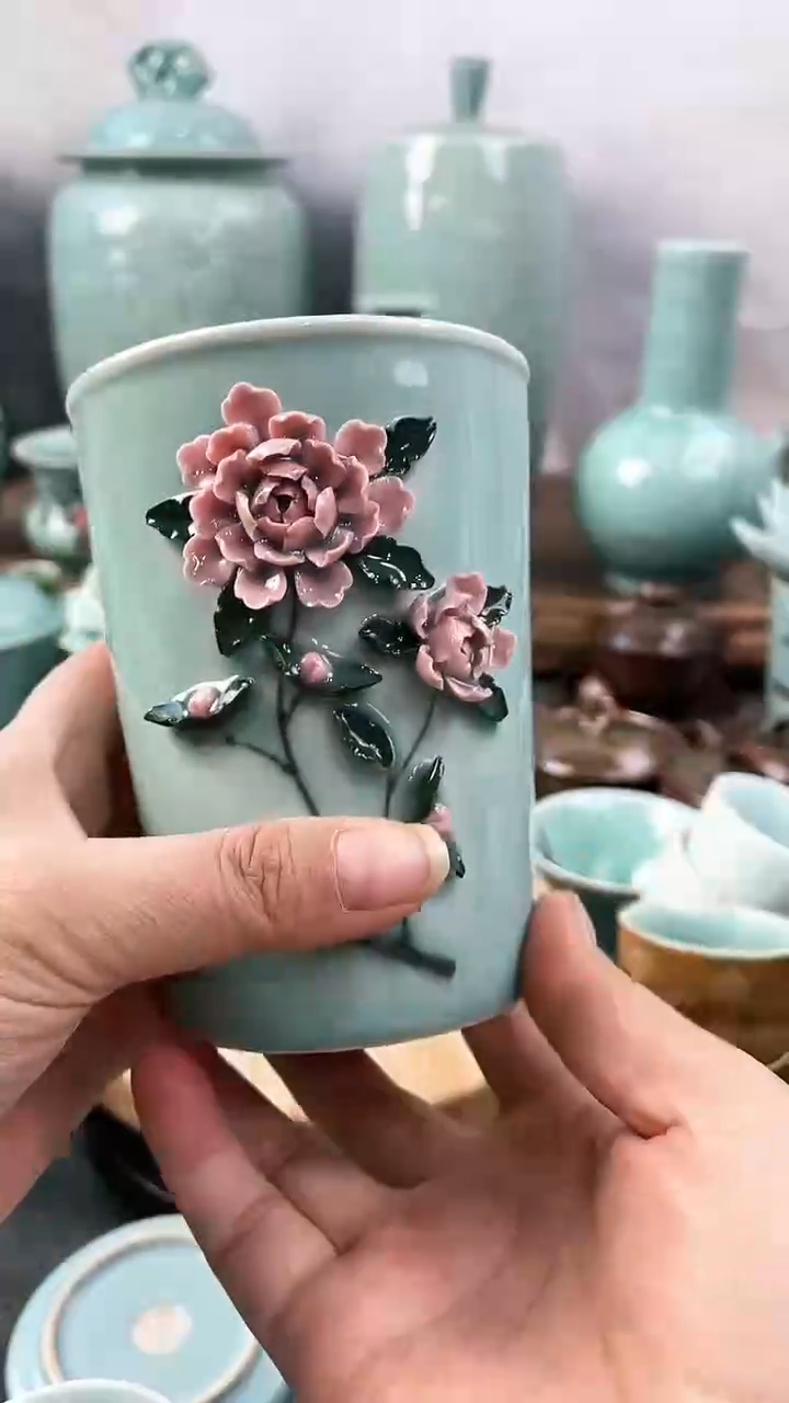 【闪购商品】特价 微瑕 慧仙青瓷