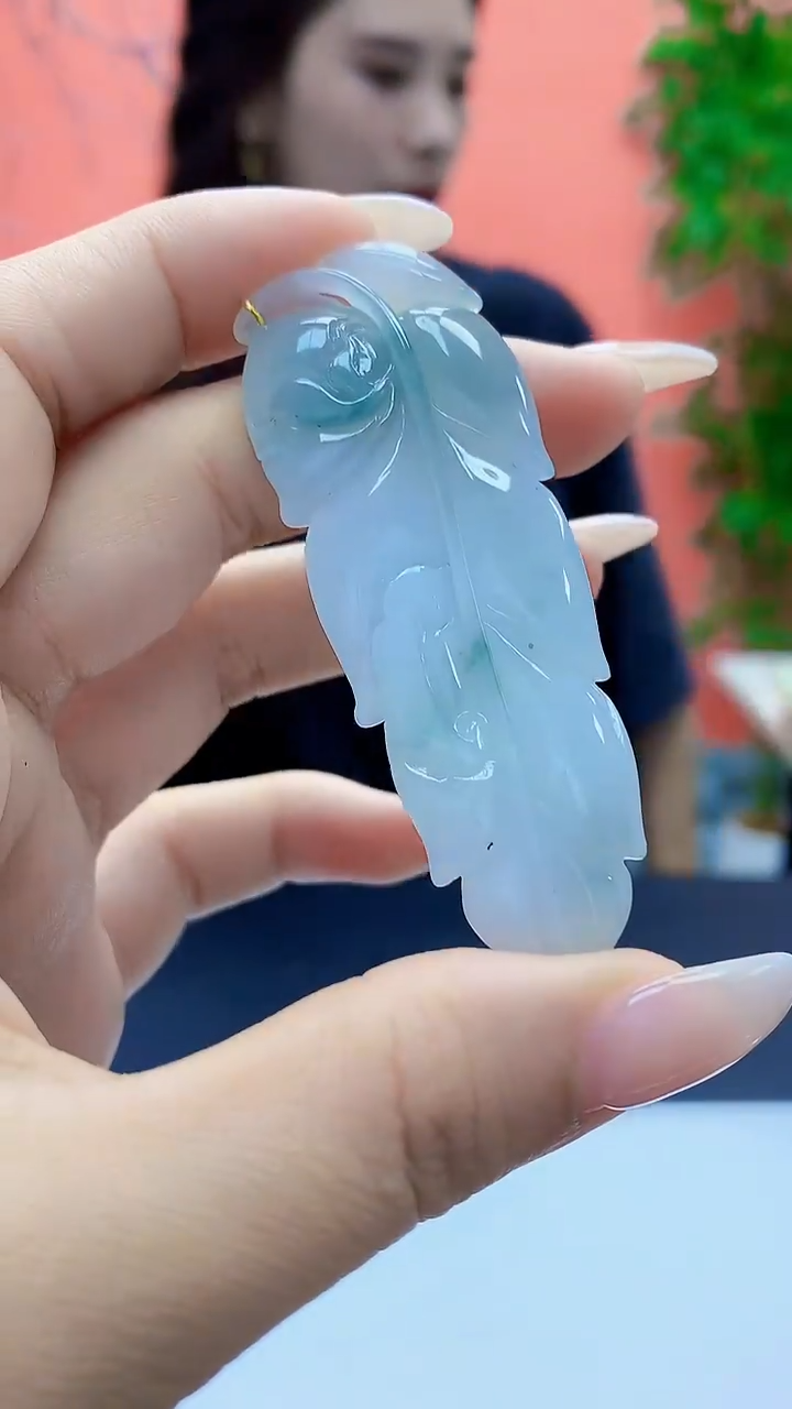 未镶嵌定制翡翠4829ty-毛货挂件155