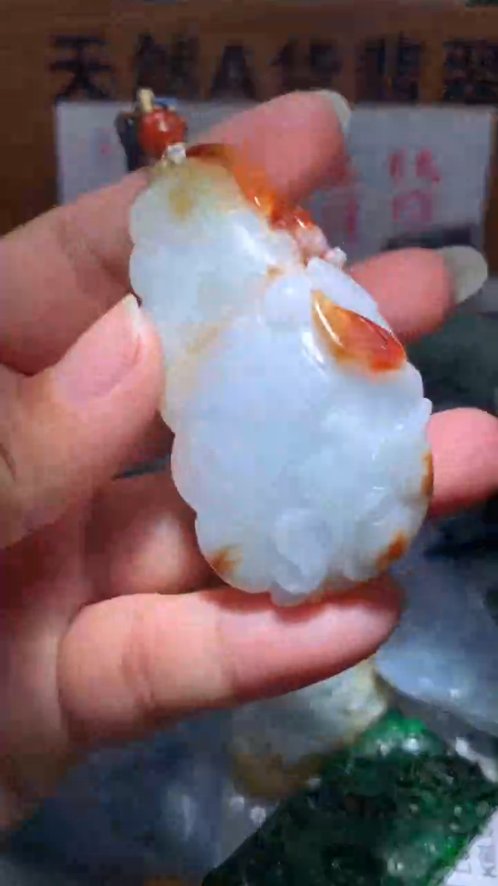 【闪购商品】翡翠颈饰未镶嵌保真天然A货翡翠