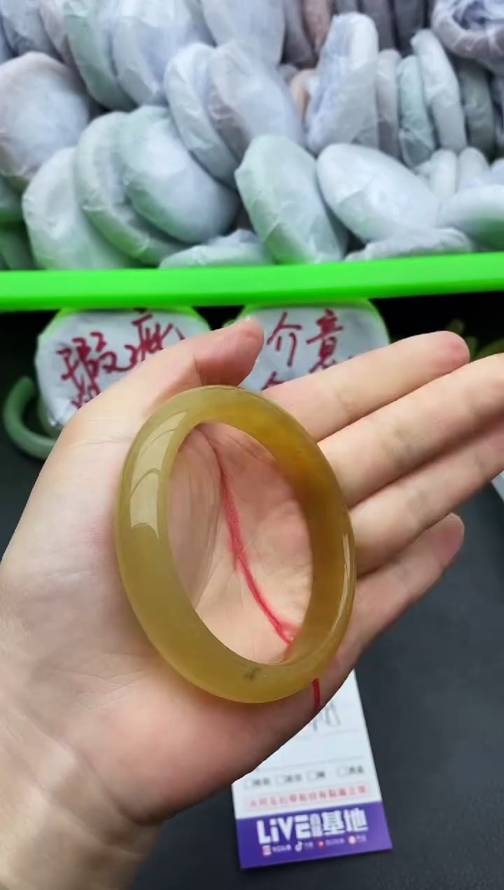 未镶嵌手镯石英质玉瑕疵45+54/55