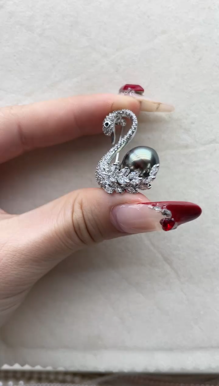 【闪购商品】海水珍珠胸针未镶嵌A6