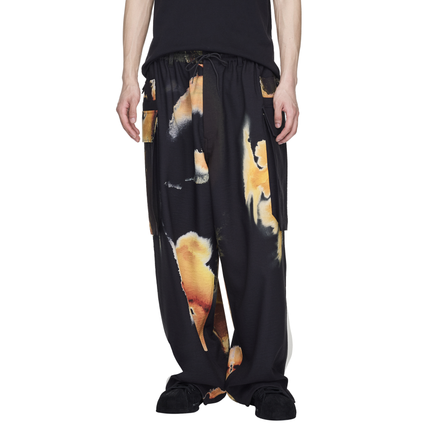 Y-3/Y-3（53-KA9630）季节主题琥珀花系列大兜后横兜阔腿运动休闲裤