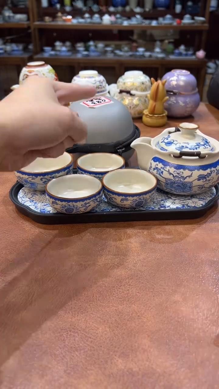 真的很便宜会开片的旅行茶具