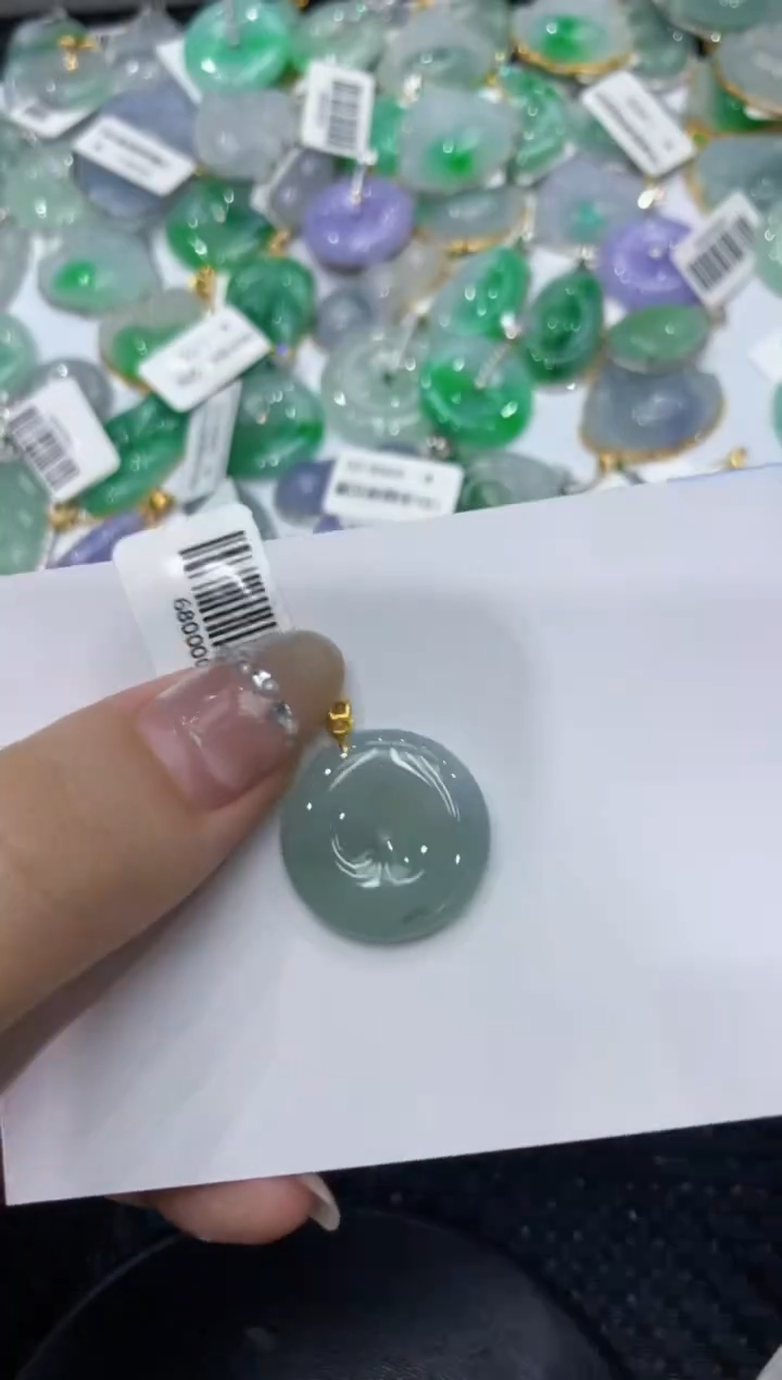 【闪购商品】翡翠颈饰18K金镶嵌222222222