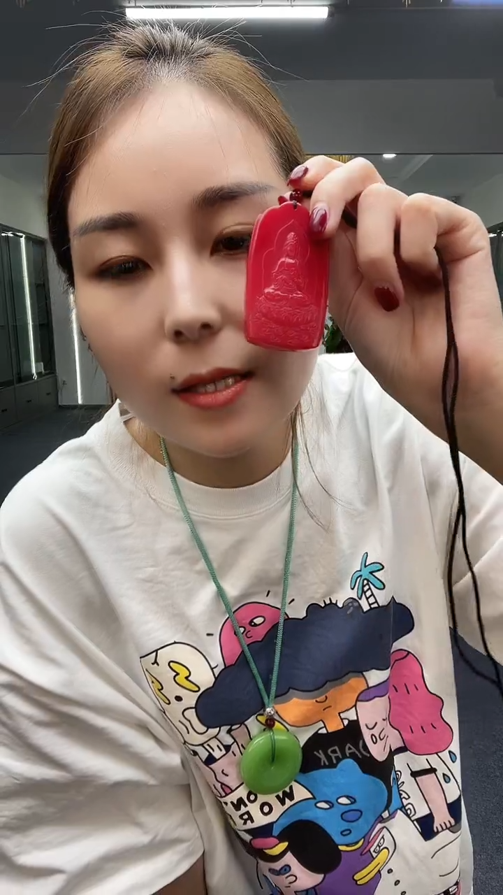 红色小47坐观音吊坠多样性发货一件