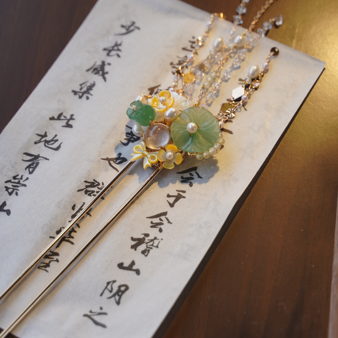 国风发饰配饰手工流苏日常简约步摇复古超仙古风头饰民族风发簪子