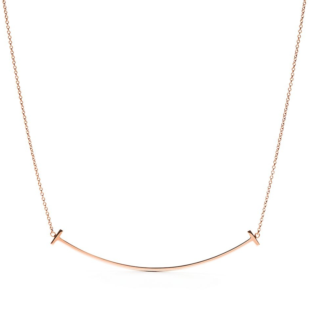 99新 Tiffany & Co./蒂芙尼  蒂芙尼18k笑脸项链小号