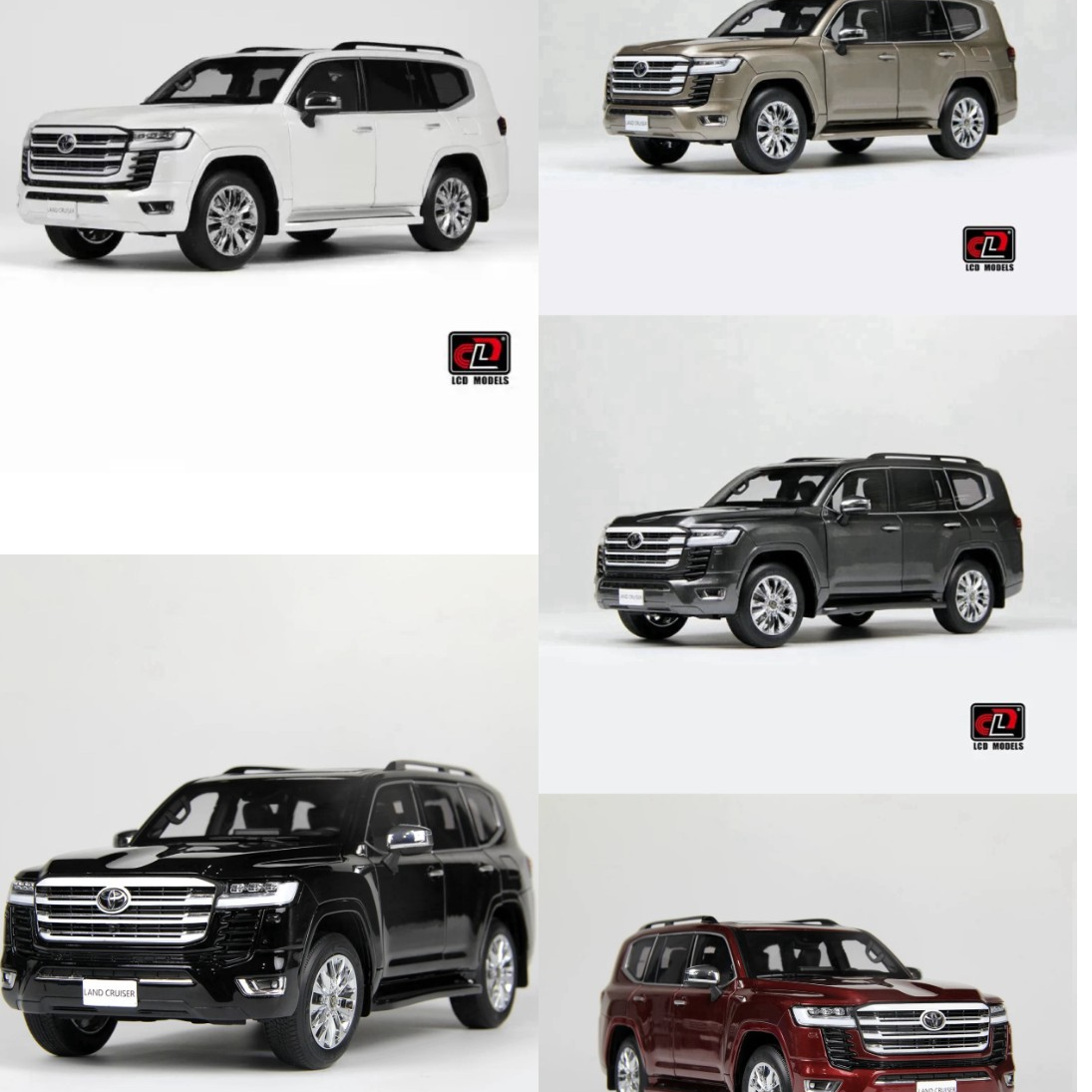 LCD 1:18丰田酷路泽LC300 陆地巡航舰仿真合金汽车模型收藏