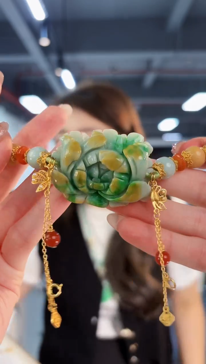 【闪购商品】翡翠手绳未镶嵌缅料A货/支持复检/一件