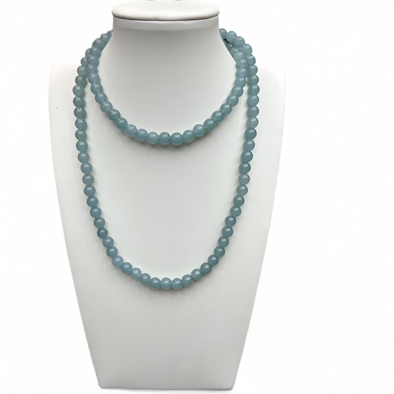 A906且沫蓝国风 8mm精品108项链