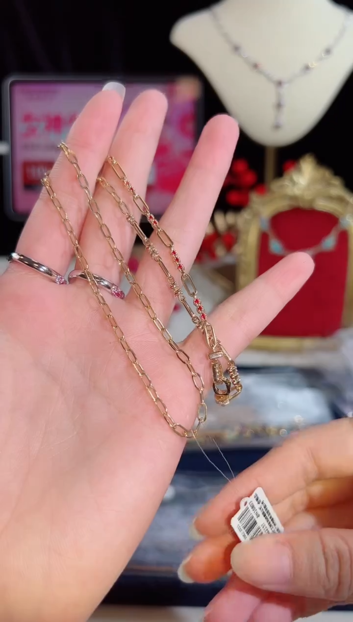 【闪购商品】红宝石颈饰18K金镶嵌BN10803#-1W#72